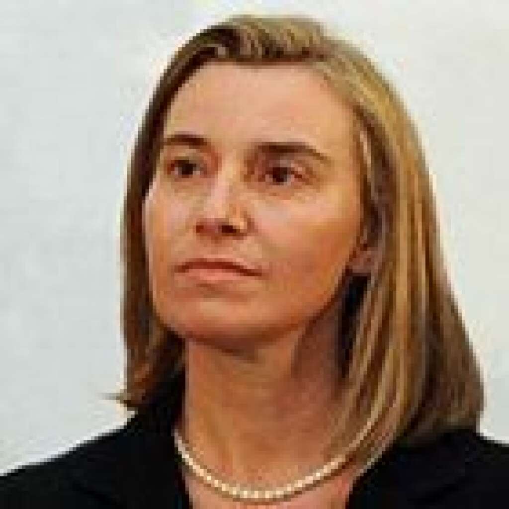 Federica Mogherini (Italie) - Vice-présidente de la Commission, Haut représentant des Affaires étrangères et de la politique de sécurité. Ancienne ministre italienne des Affaires étrangères.
