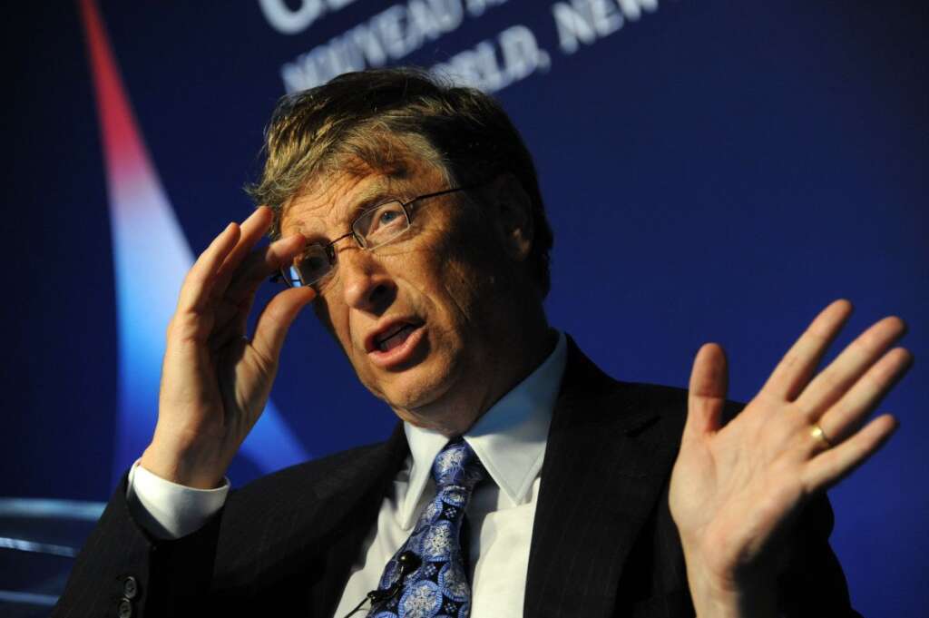 2e - Bill Gates : 59,1 Mds$ - (États-Unis) Le co-fondateur de Microsoft, détient encore 6% du géant informatique.