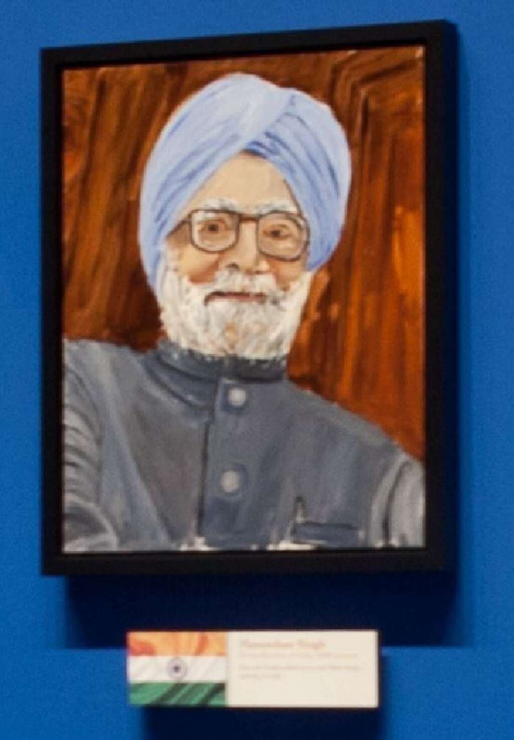Les portraits de George W. Bush - Manmohan Singh, Premier ministre de l'Inde