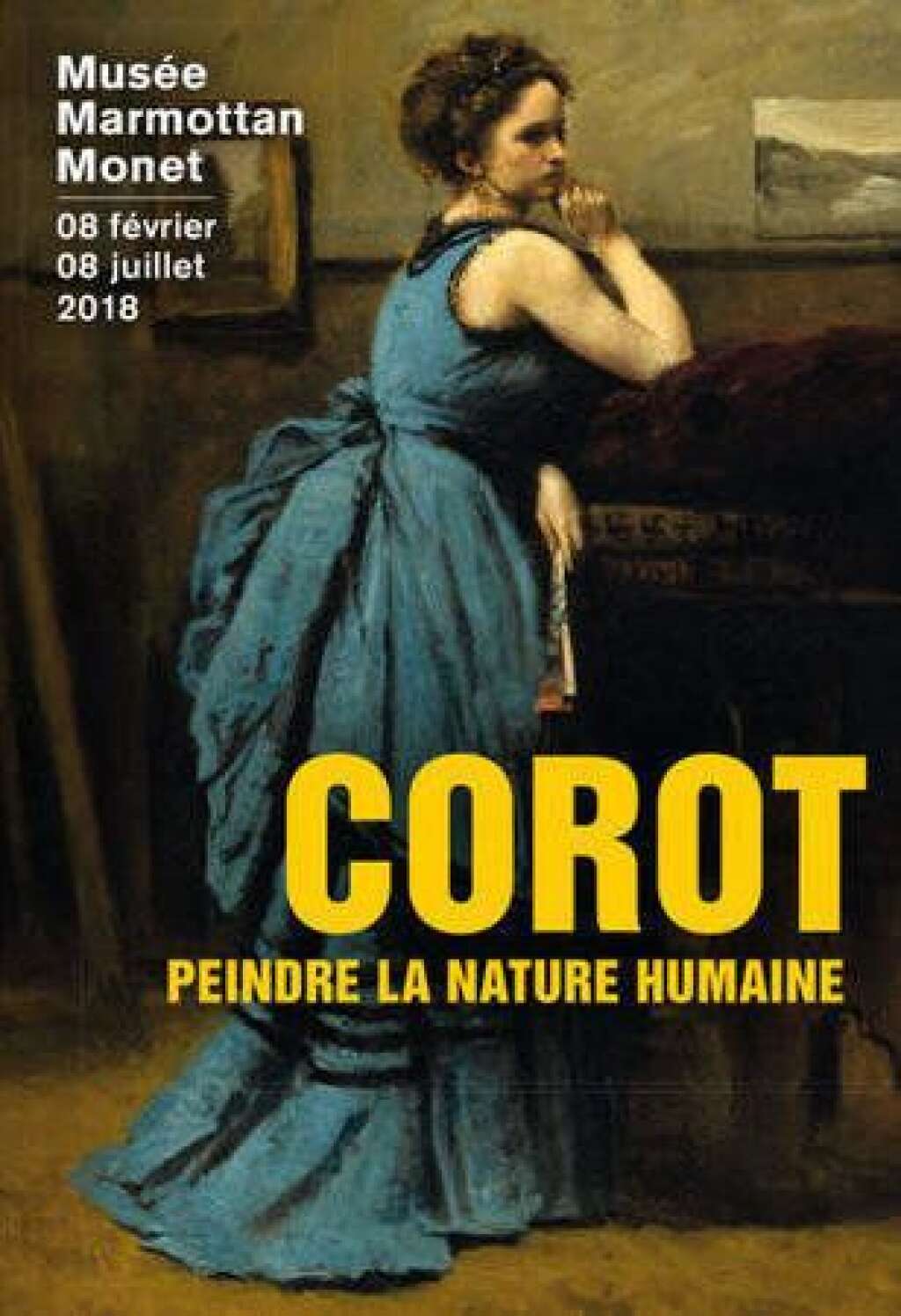 Corot, le peintre et ses modèles - <p><em>Au musée Marmottan Monet à Paris du 8 février au 8 juillet 2017.</em></p>  <p>Depuis 1996, aucune exposition de cette ampleur n'avait été consacrée au peintre parisien. Elle réunit un ensemble exceptionnel de peintures de figures et célèbre la part la plus personnelle, la plus secrète mais aussi la plus moderne de la production de l’artiste.</p>  <p>Vous trouverez une soixantaine de ces figures provenant des plus prestigieuses collections publiques et privées d’Europe et des Etats-Unis.</p>  <p>De grand chefs-d’œuvre sont présentés comme la célèbre "<a href="http://www.louvre.fr/oeuvre-notices/la-femme-la-perle">Femme à la perle</a>", "La Dame en bleu" du Louvre ou l’impressionnante Italienne de Londres, autrefois dans la collection du peintre Lucian Freud, mais aussi des œuvres, tout aussi éblouissantes, mais rarement vues, comme certains de ses nus.</p>  <p></p>