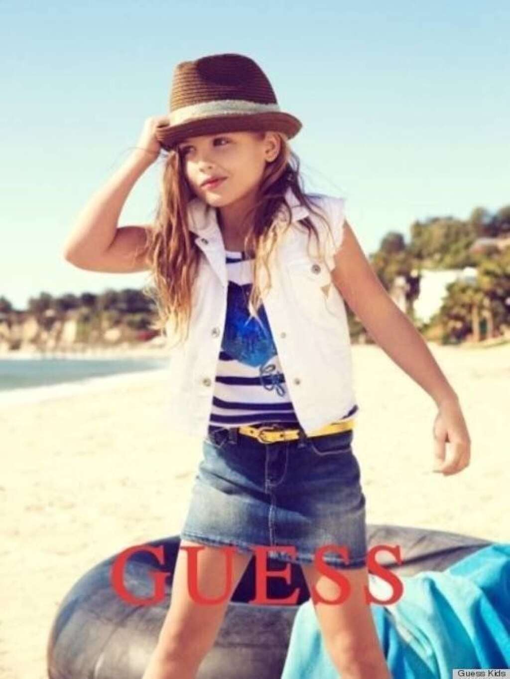 Dannielynn Birkhead, daughter of Anna Nicole Smith, modeling Guess - (Guess)