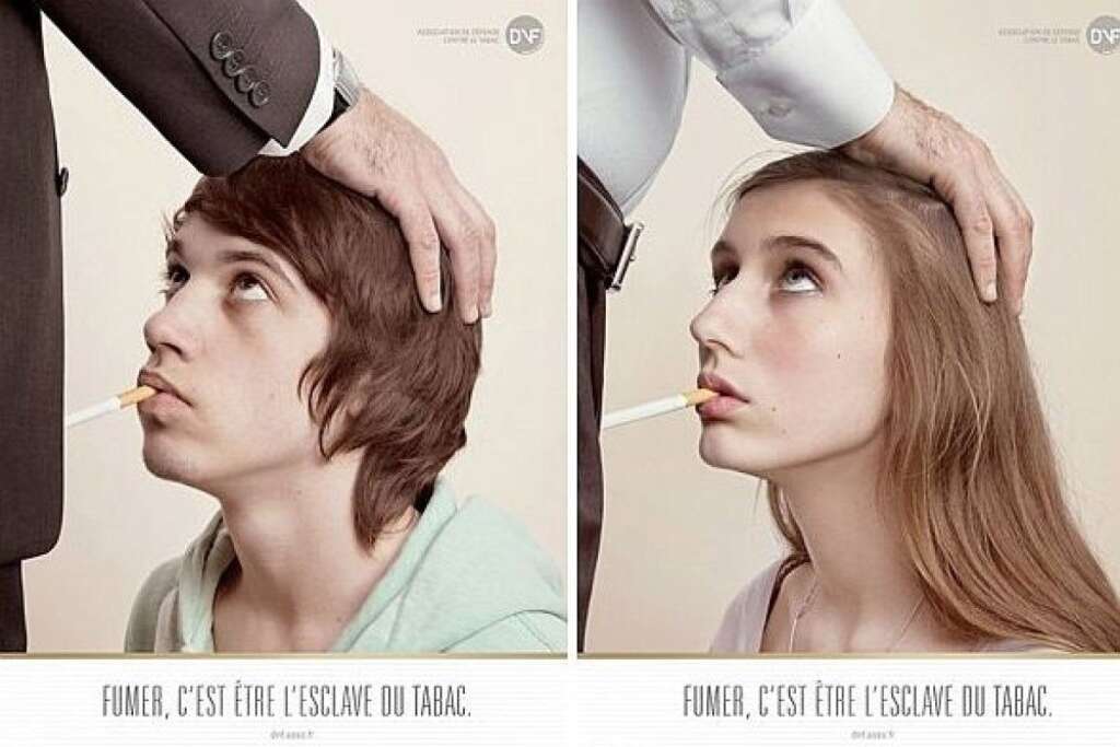 - Controversial French anti-smoking advert,