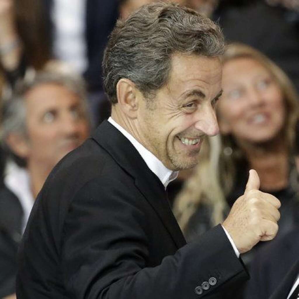 4- L'élection de Nicolas Sarkozy à la tête de l'UMP (20%) - Il n'avait pas prévu de revenir comme ça mais après deux ans et demi de retrait, Nicolas Sarkozy a fait son retour sur le devant de la scène lors de l'élection à la présidence de l'UMP. Il l'a finalement emporté le 29 novembre avec un peu moins de 65% des voix face à Bruno Le Maire et Hervé Mariton.
