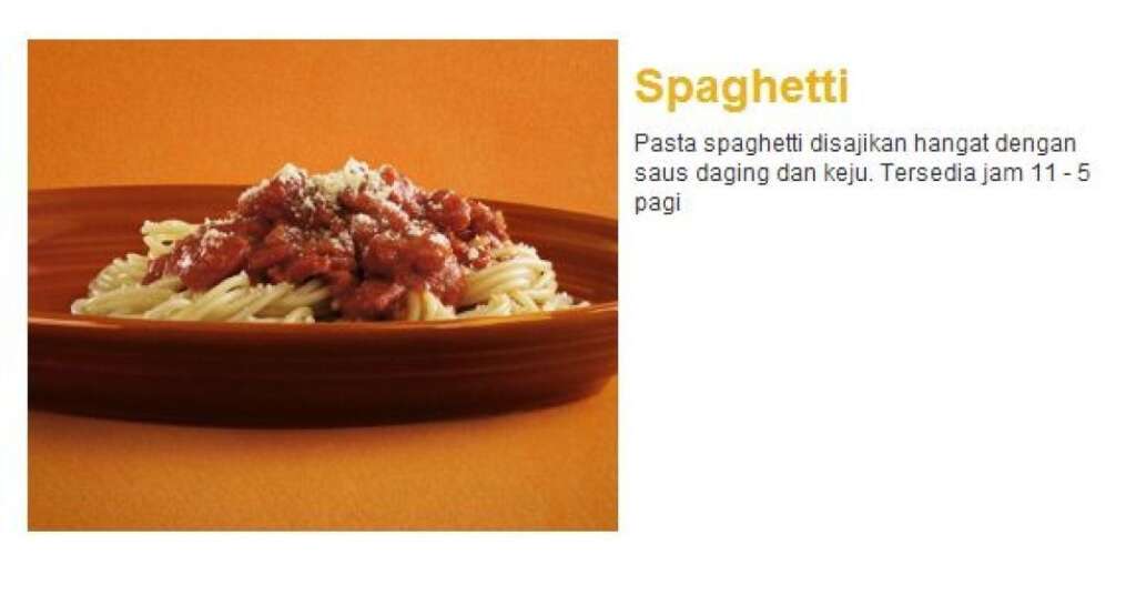 des spaghetti à la bolognaise pour les Italiens? Non, pour les Indonésiens! -