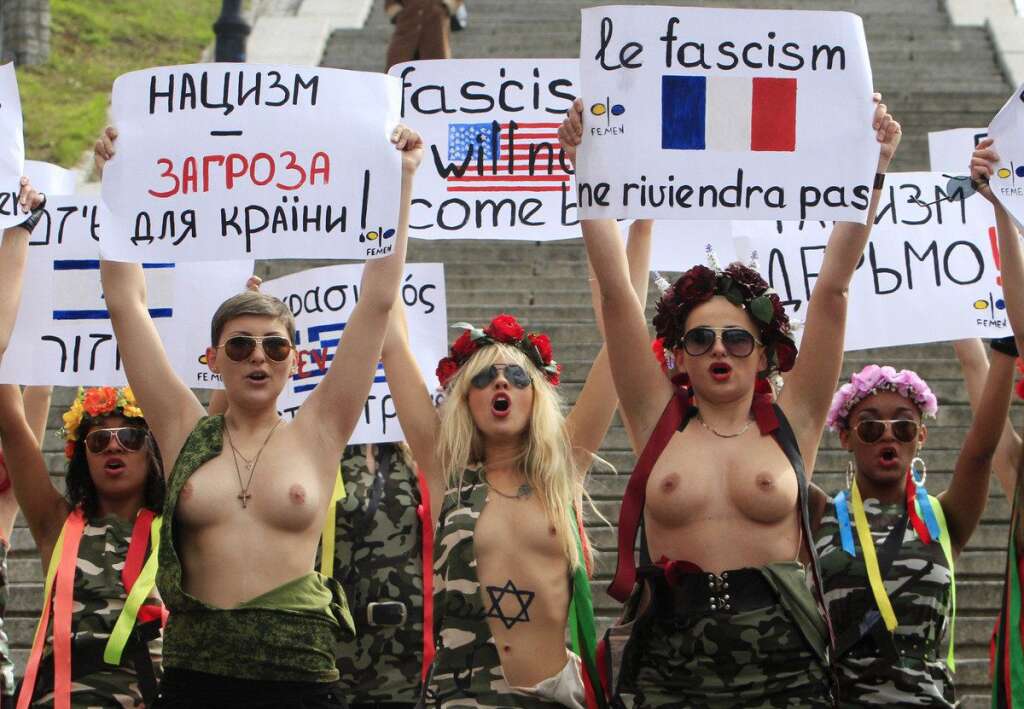 Femen united contre le fascisme -