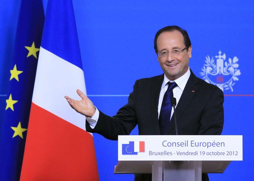 François Hollande en conférence de presse. -