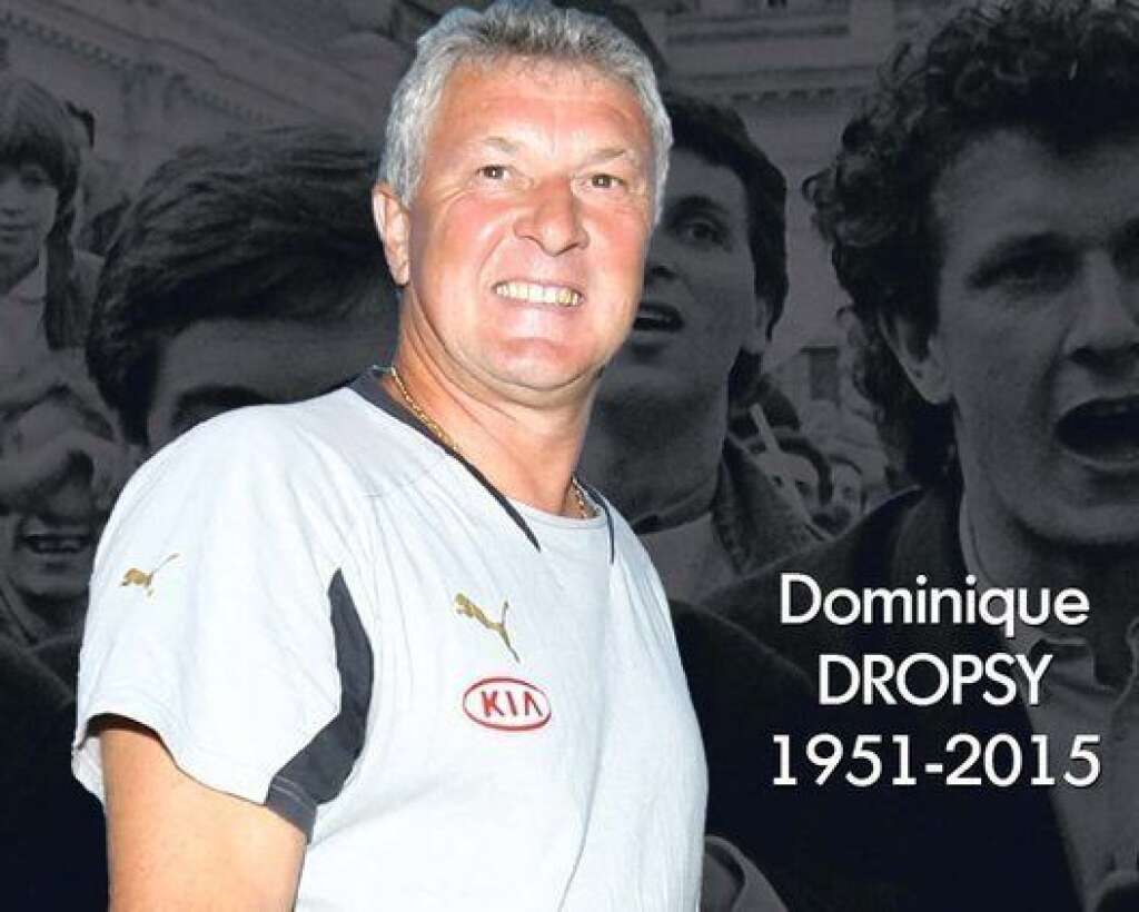7 octobre - Dominique Dropsy - Dominique Dropsy, l'ancien gardien de but de l'équipe de France et entraîneur des gardiens des Girondins de Bordeaux, est décédé des suites d'une leucémie, <a href="http://www.girondins.com/dominique-dropsy-n%E2%80%99est-plus.html" target="_hplink">a annoncé le club mercredi 7 octobre</a>. Âgé de 63 ans, Dominique Dropsy avait disputé 17 rencontres sous le maillot bleu. En club, il avait joué pour Valenciennes, Strasbourg et Bordeaux, remportant notamment trois titres de champion de France.  En mars 2011, les Girondins de Bordeaux avaient annoncé que Dominique Dropsy, hospitalisé d'urgence, était atteint d'une leucémie aiguë. Depuis, il combattait la maladie.