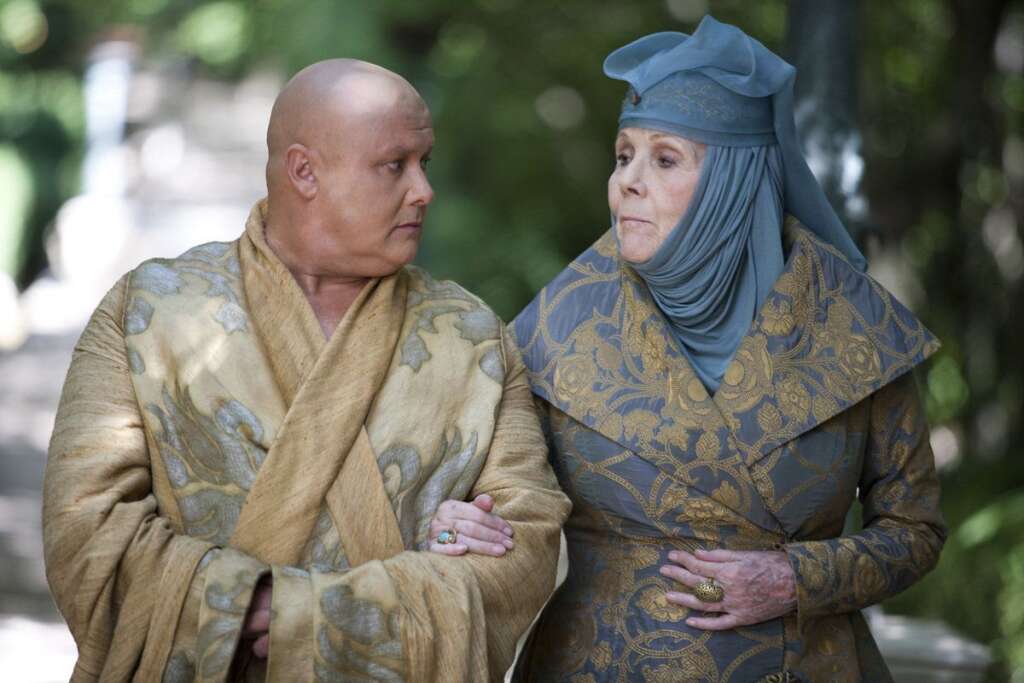 'Game Of Thrones' Season 3, Episode 4 - Conleth Hill as Lord Varys, Diana Rigg as Olenna Redwyne