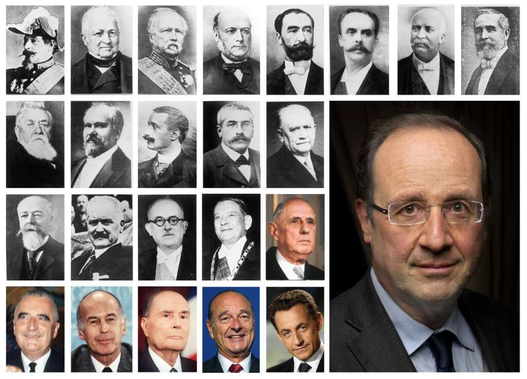 Les 24 présidents de la République française -