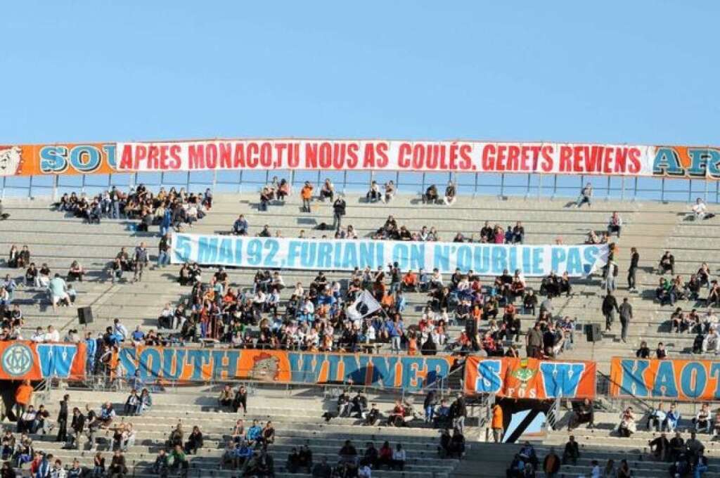 - Au stade Vélodrome de Marseille