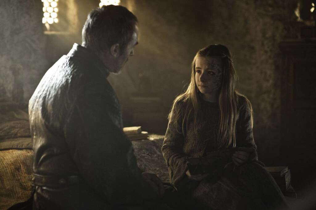 'Game Of Thrones' Season 3, Episode 5 - Stephen Dillane as Stannis Baratheon, Kerry Ingram as Shireen Baratheon