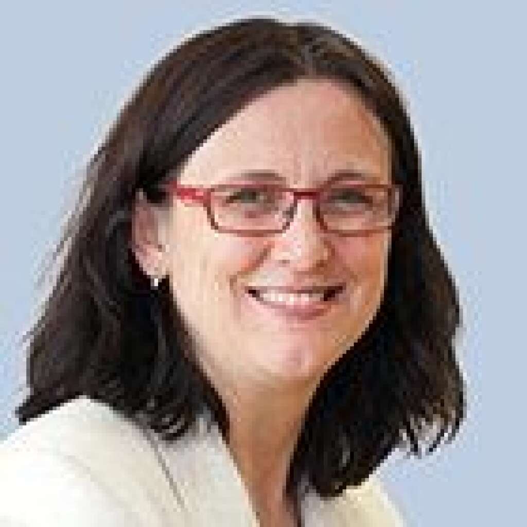 Cecilia Malmström (Suède) - Commissaire en charge du Commerce. Ancienne commissaire en charge des Affaires intérieures.