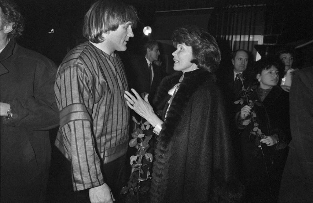 Avec Danièle Mitterrand, en 1986 -