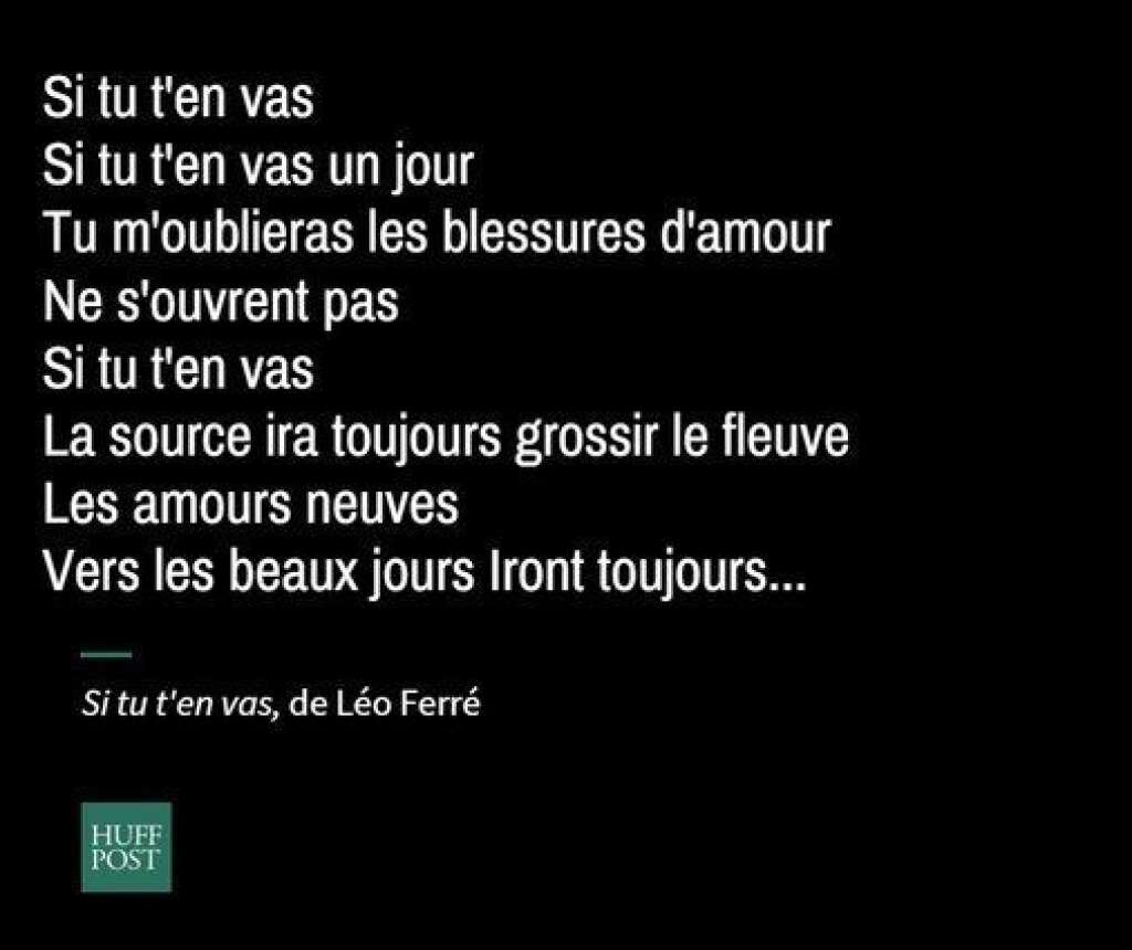 Extraits de chansons de Léo Ferré -