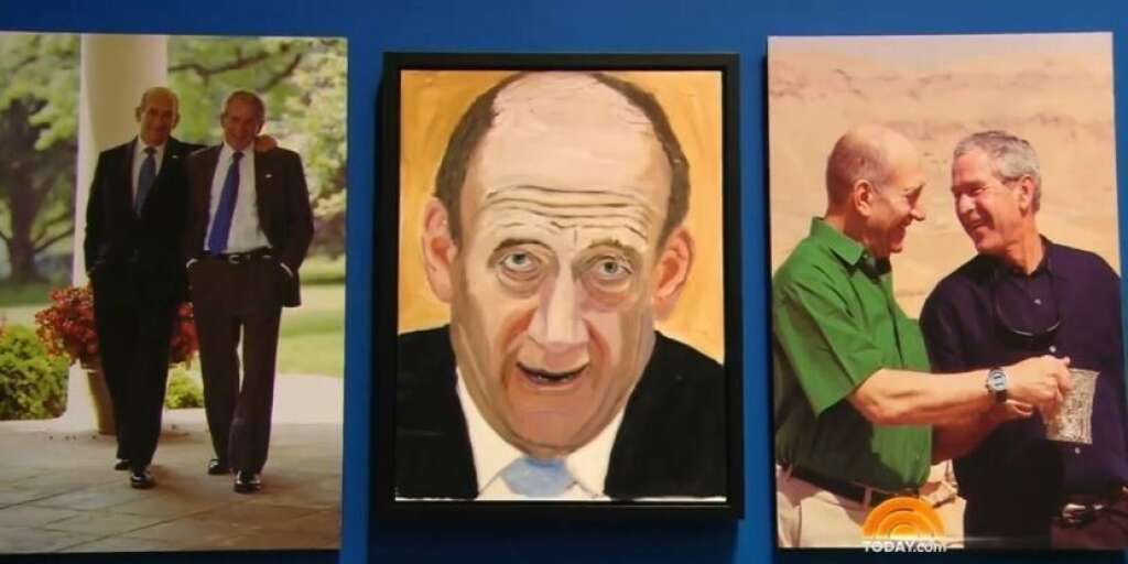 Les portraits de George W. Bush - Ehud Olmert, ancien Premier ministre d'Israël