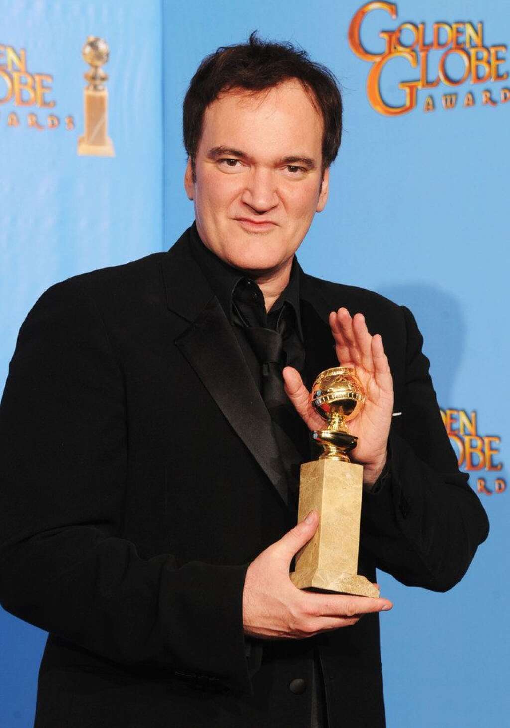 Quentin Tarantino - Avec son trophée du Meilleur scénario original pour le western <em>Django Unchained</em>.