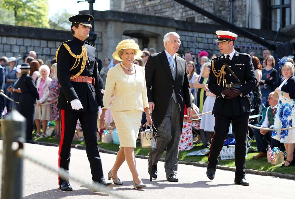 L'ex-premier ministre Sir John Major et Norma Major -