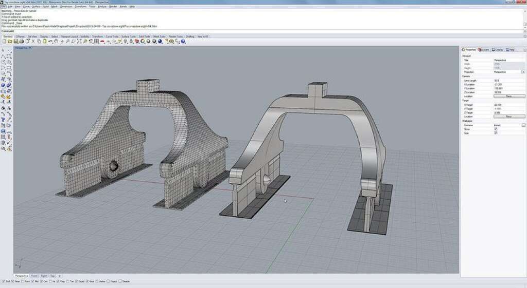 Exemple d'impression 3D - Pour commencer, il faut créer l'objet avec un logiciel de CAO (conception assistée par ordinateur).