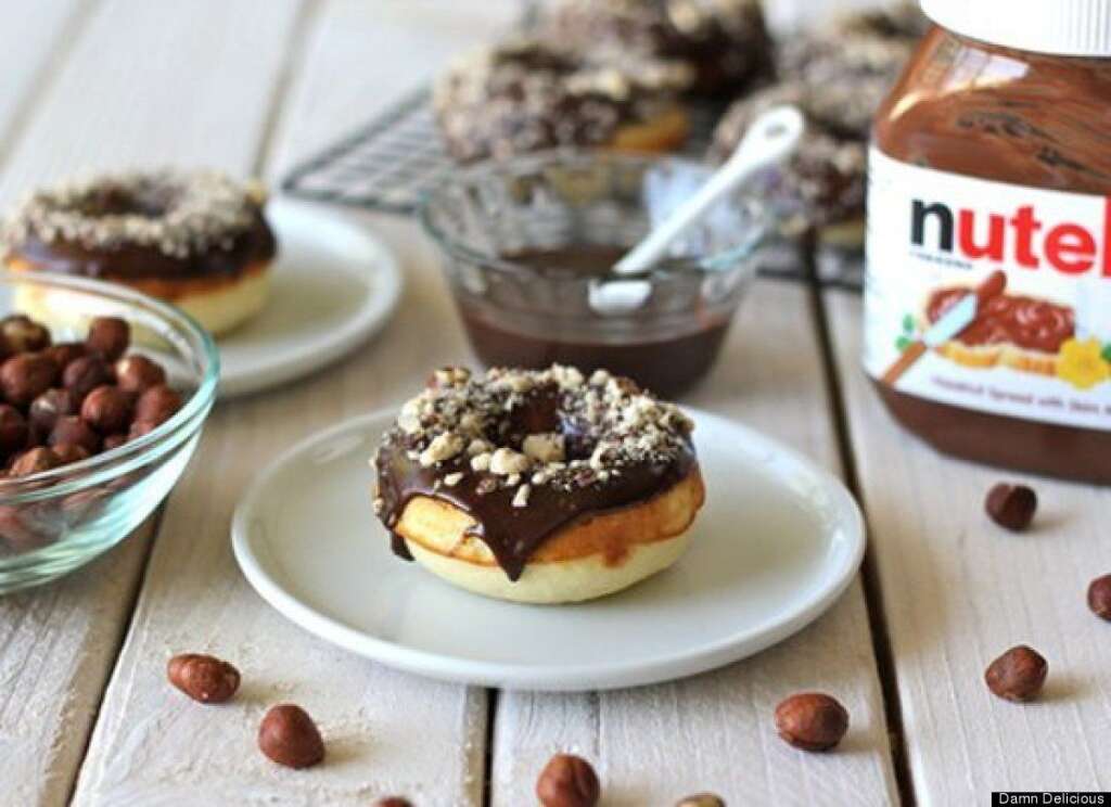 Nutella Doughnuts - <strong>Get the <a href="http://damndelicious.tumblr.com/post/31042835234/nutella-donuts" target="_hplink">Nutella Doughnuts recipe</a> by Damn Delicious</strong>