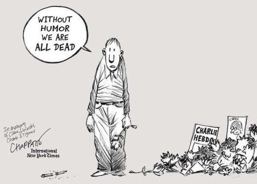Chappatte dessinateur suisse du International New York Times - "Sans humour on est tous morts".