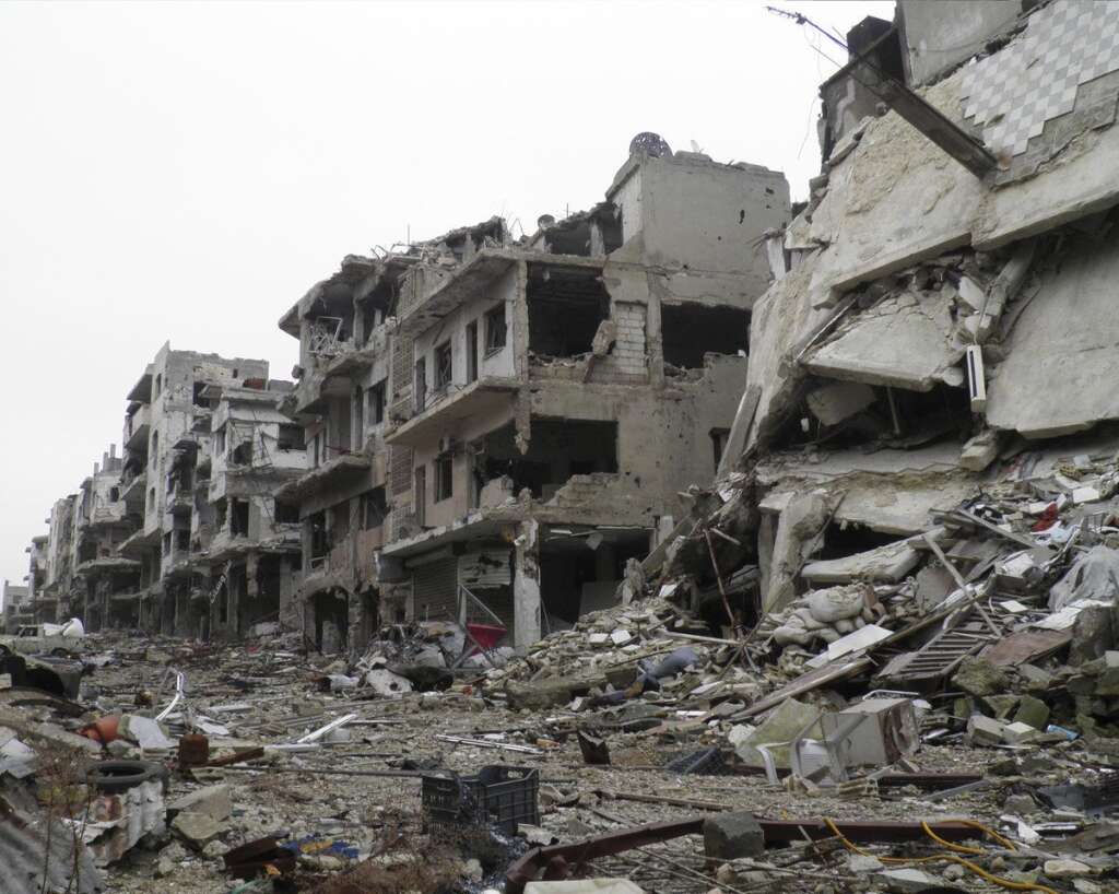 Les rues de Homs - après -
