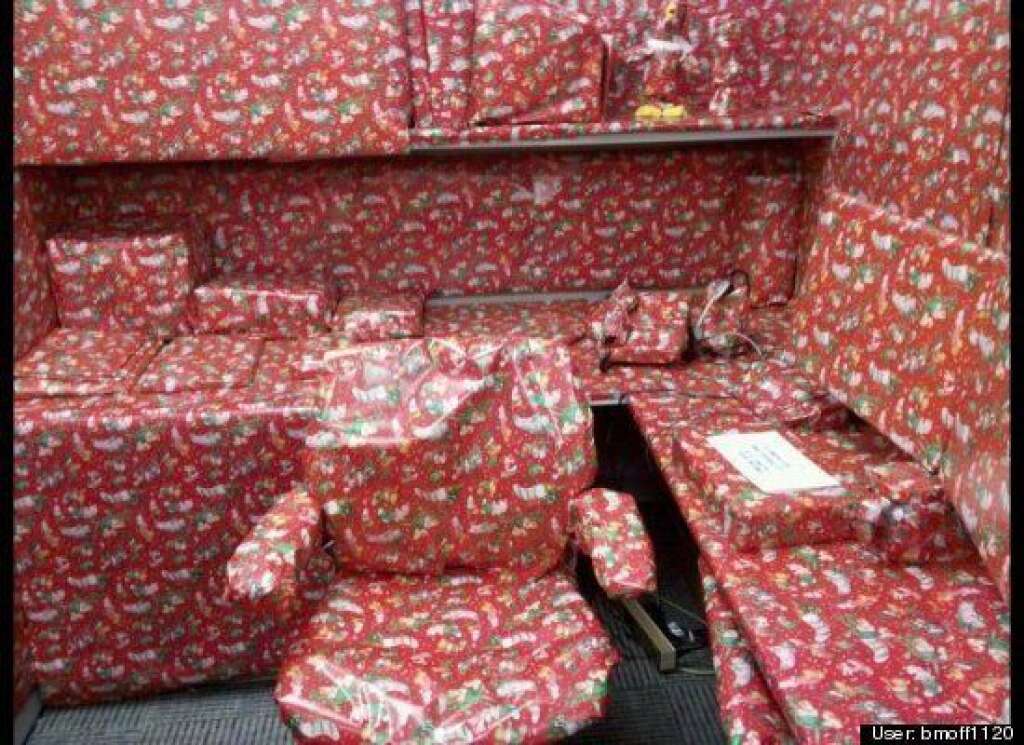 Christmas Wrapping - <a href="http://www.huffingtonpost.com/social/bmoff1120"><img style="float:left;padding-right:6px !important;" src="http://s.huffpost.com/images/profile/user_placeholder.gif" /></a><a href="http://www.huffingtonpost.com/social/bmoff1120">bmoff1120</a>:<br />Results of a mid-week vacation day in December.