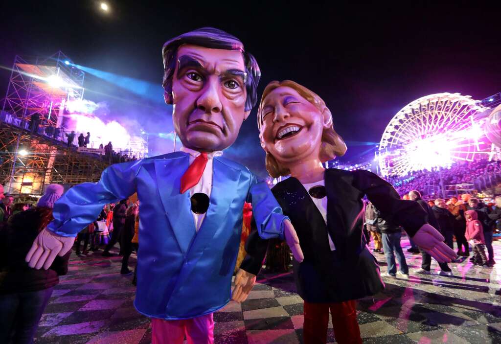 François Fillon et Marine Le Pen -