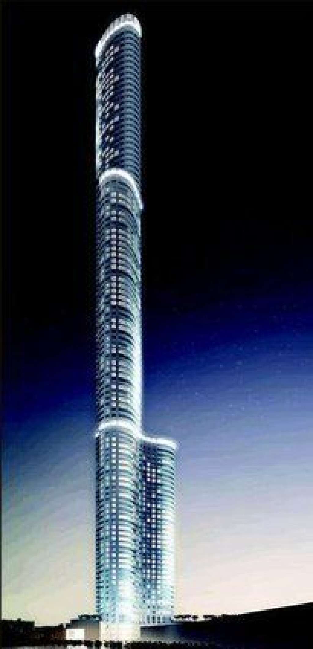 Le World One à Bombay (Inde) - Une fois achevée en cours d'année, cette tour construite à Bombay depuis quatre ans va battre un record: celui du plus haut gratte-ciel résidentiel du monde, avec une hauteur de 442 mètres. La gamme de prix des appartements proposés s'étendra de 1 à 8 millions de dollars.