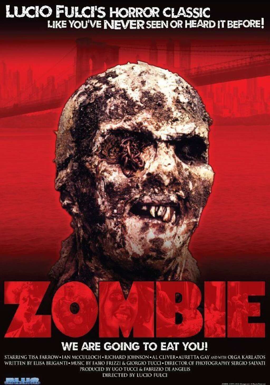 Le zombie vintage: L'Enfer des zombies (1979) - Par Lucio Fulci avec Ian McCulloch, Tisa Farrow, Richard Johnson