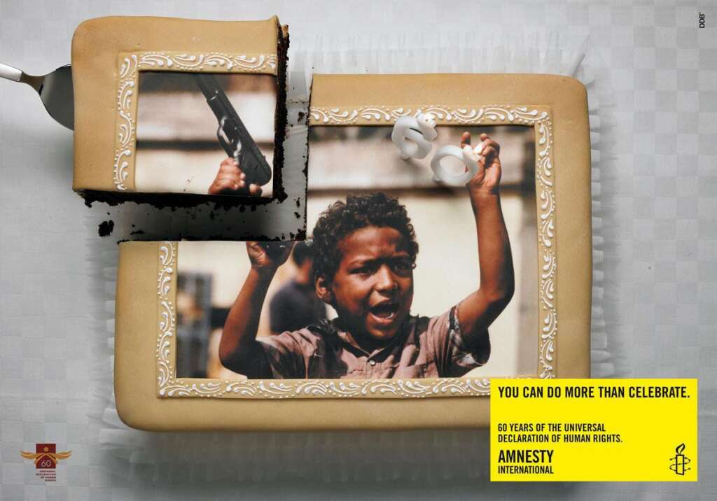 - Amnesty International. 60 ans de la déclaration universelle des droits de l'homme.  "Vous pouvez faire plus que célébrer"
