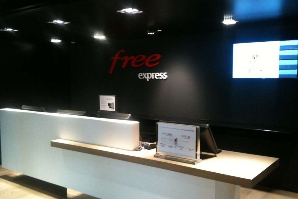 L'espace Free express - Pour les clients pressés, Free a pensé à un espace "express".