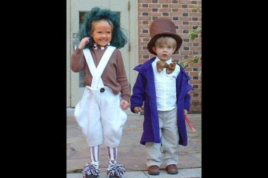 Oompa Loompa & Willy Wonka - <a href="http://www.huffingtonpost.com/social/Heidi_D"><img style="float:left;padding-right:6px !important;" src="/images/profile/user_placeholder.gif" /></a><a href="http://www.huffingtonpost.com/social/Heidi_D">Heidi D</a>:<br />We are only mildly obsessed with the original film.
