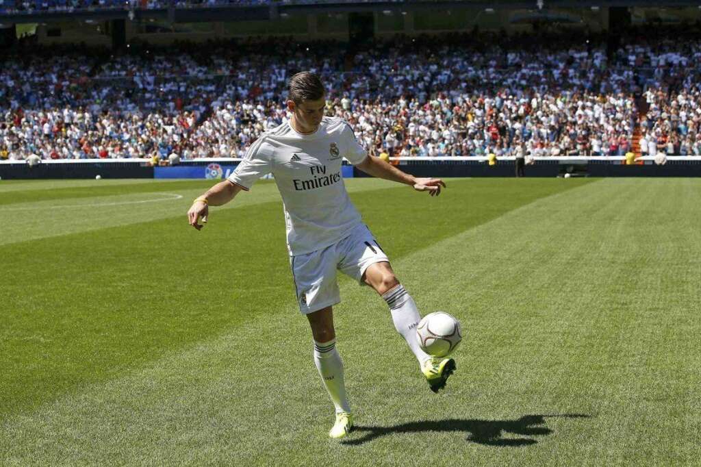 14- Gareth Bale, 14,5 millions d'euros - Le Gallois, ancien joueur de Tottenham arrivé l'été dernier au Real Madrid touche notamment un salaire annuel de 11 millions d'euros.
