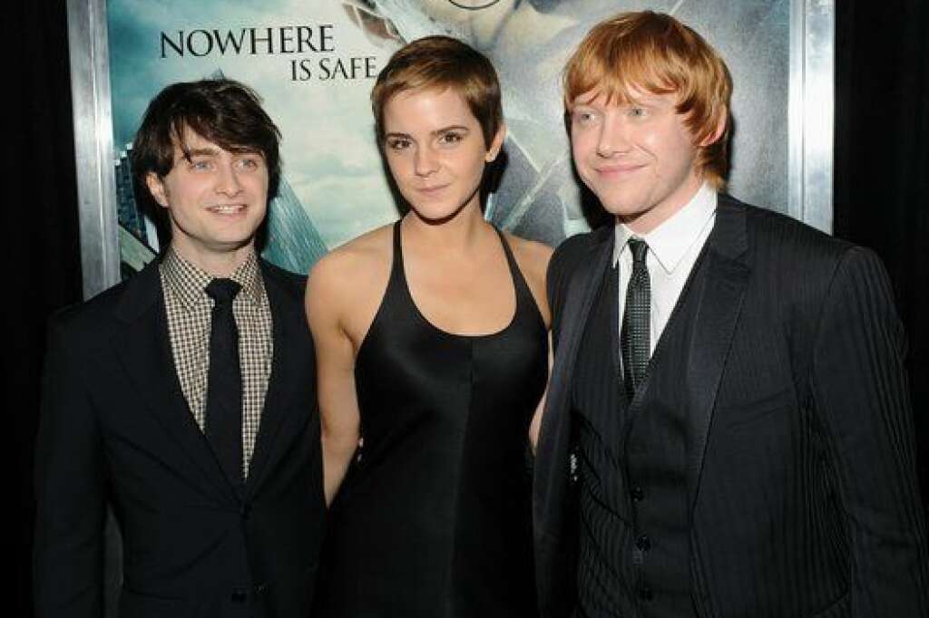- Daniel Radcliff, Emma Watson et Rupert Grint lors de l'avant-première d'Harry Potter et les reliques de la mort - Partie 1 (2010)