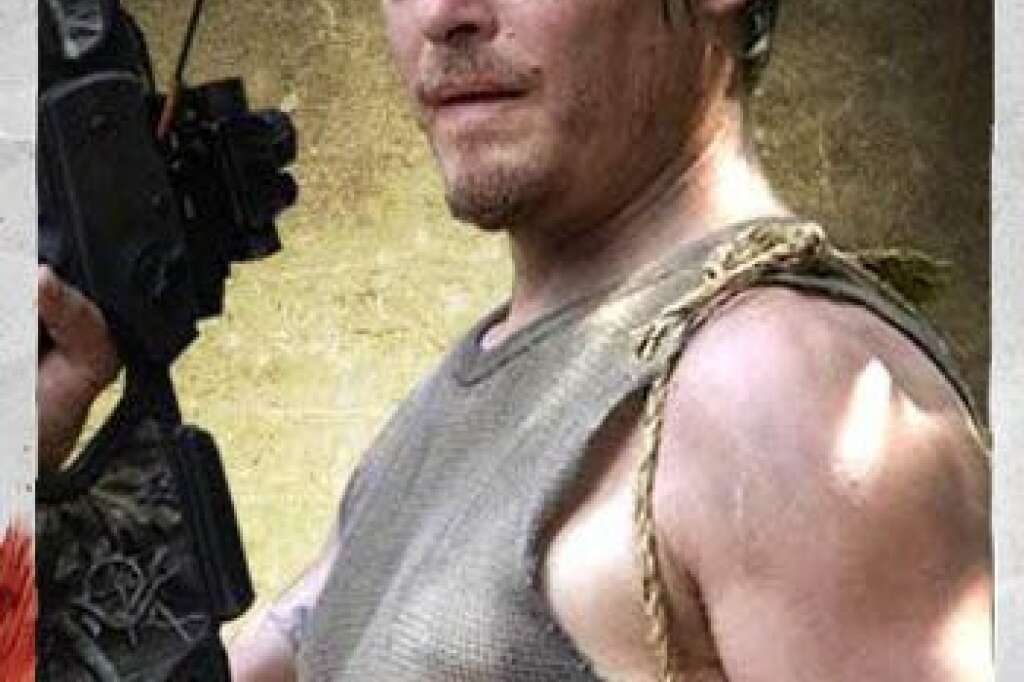 Daryl Dixon (Norman Reedus) - Il intègre le groupe de survivants dans la saison 1 après avoir laissé son frère mourrant et dangereux sur un toit de la ville. Daryl n'a pas d'équivalent dans le comics. Il a été créé pour la série.