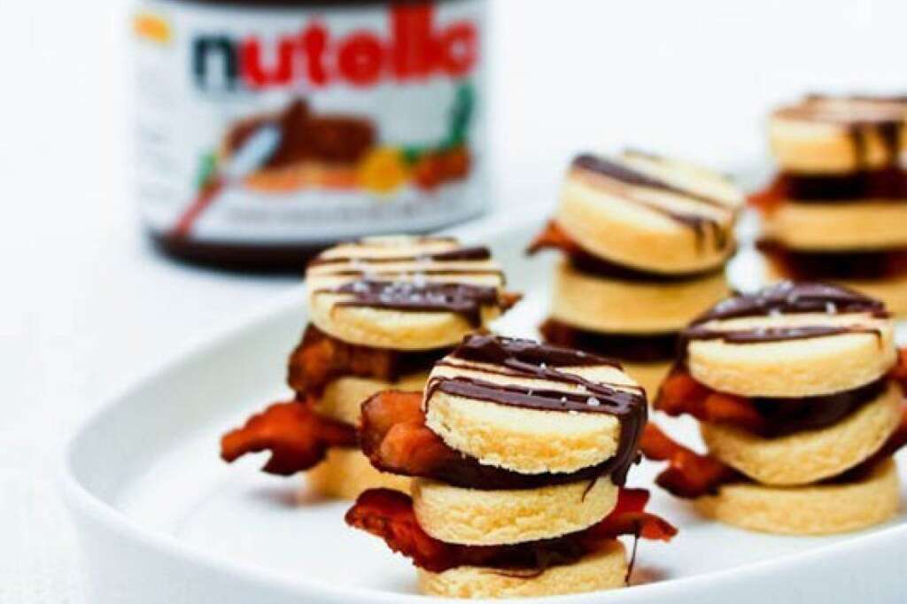 Bacon & Nutella Napoleons - <strong>Get the <a href="http://www.aspicyperspective.com/2011/04/bacon-nutella-napoleons.html" target="_hplink">Bacon & Nutella Napoleons recipe</a> by A Spicy Perspective</strong>