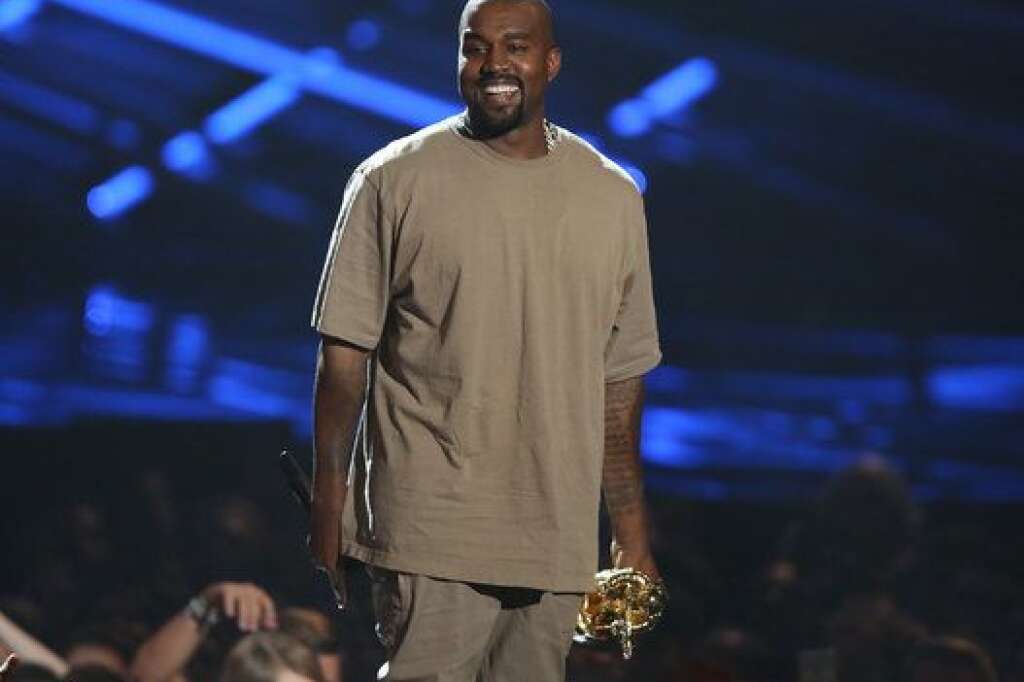Kanye West - Kanye West reçoit le prix de la vidéo avant-gardiste.