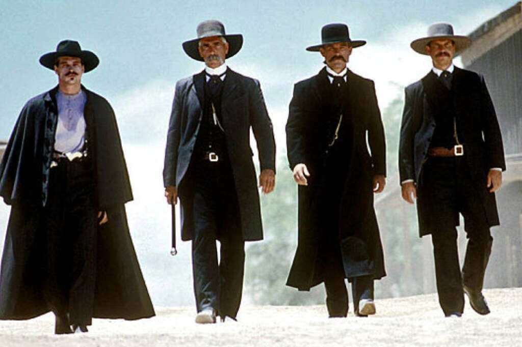 Les frères Earp et Doc Holliday dans "Tombstone" -