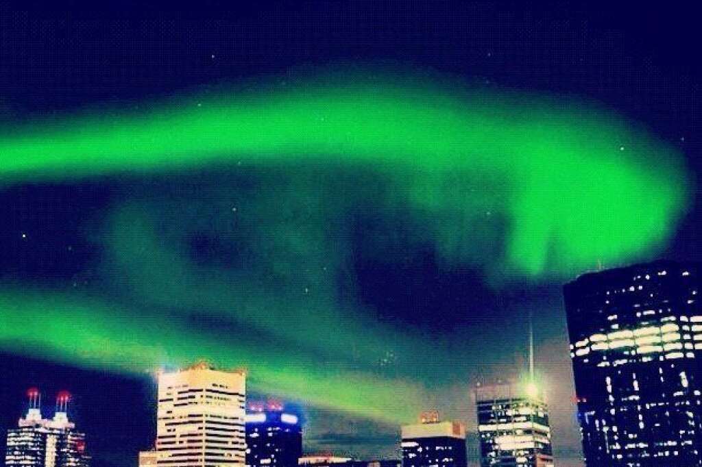 Les aurores boréales dans le reste de l'Alberta - Edmonton.