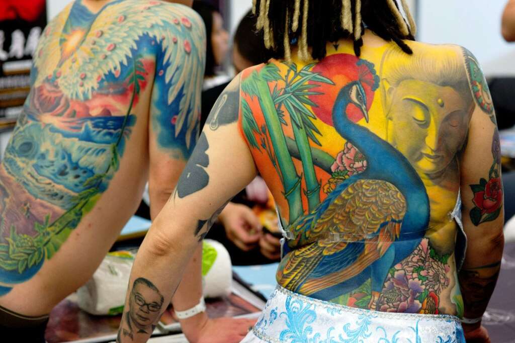 Les tatouages les plus difficiles à porter - Convention internationale de Francfort, mars 2012.