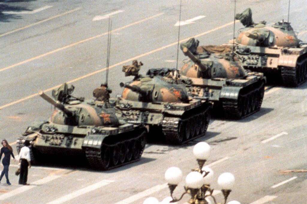 Sur la place Tiananmen en Chine en 1989 -