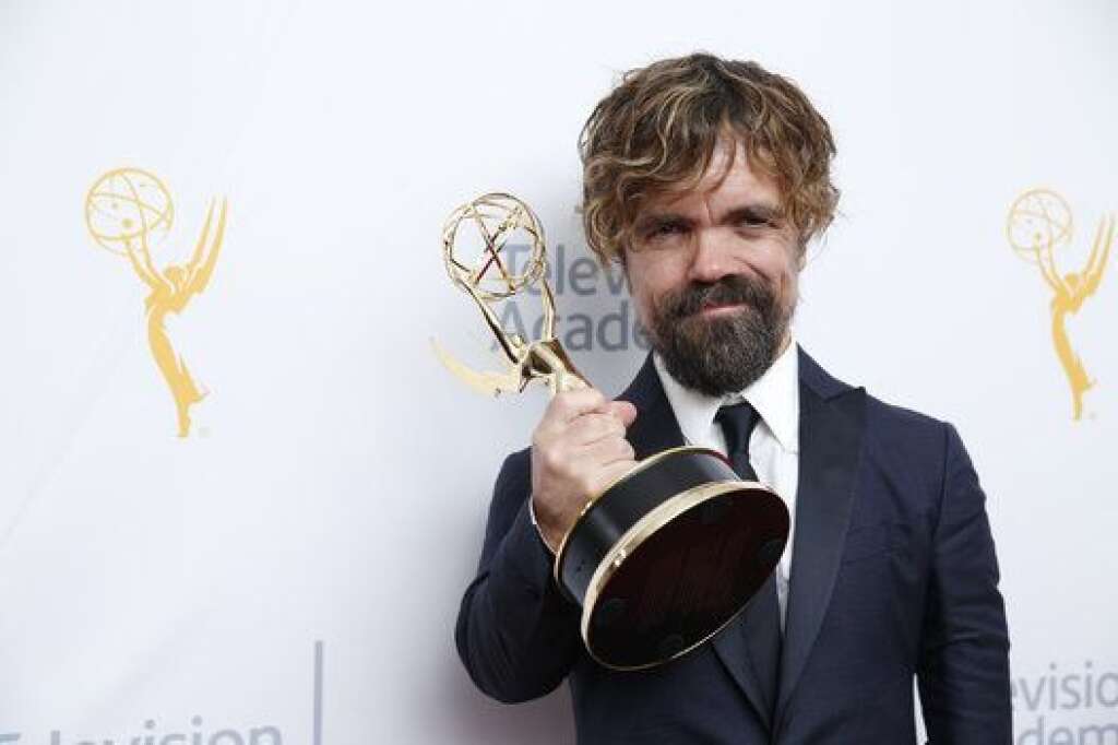 La 67ème cérémonie des Emmy Awards - EXCLUSIVE - Peter Dinklage, meilleur second rôle dans une série dramatique pour "Game of Thrones"