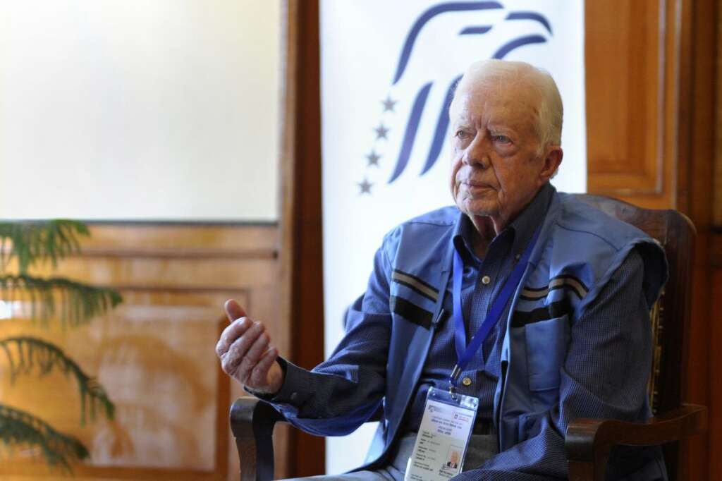 Jimmy Carter - L'ancien président américain a lui aussi été convié par Barack Obama à assister à la cérémonie.