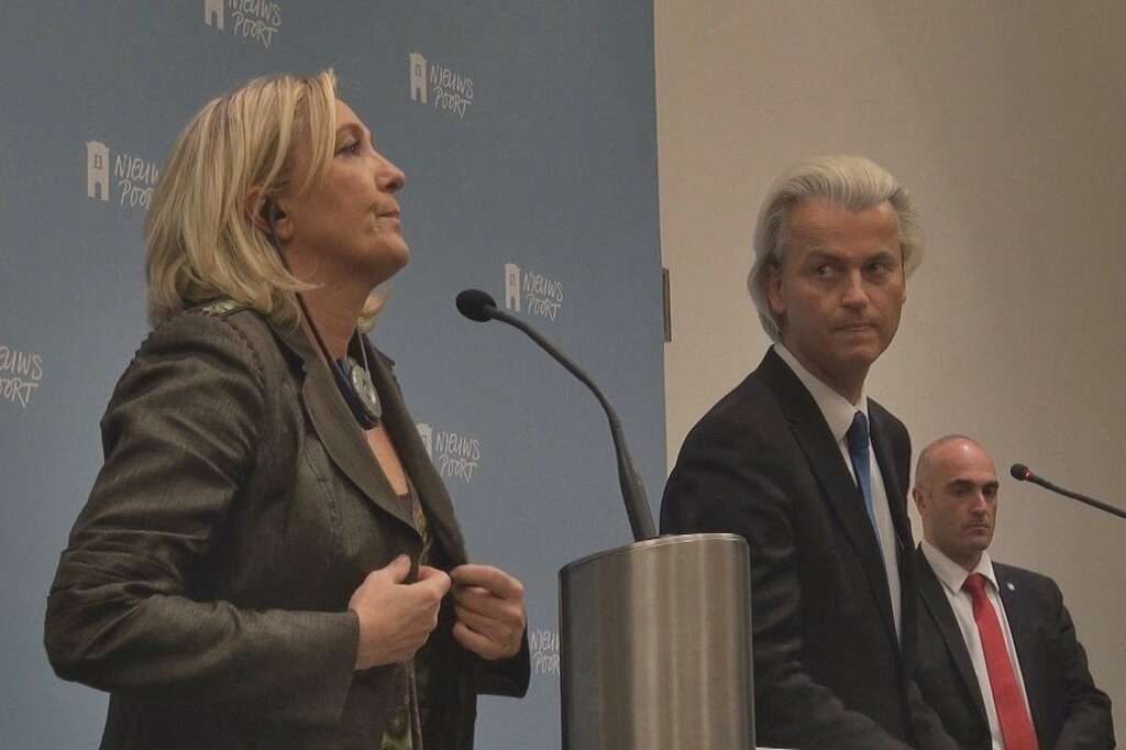 Conférence de presse commune de Marine Le Pen et Geert Wilders -