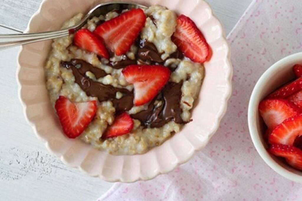 Strawberry Nutella Oatmeal - <strong>Get the <a href="http://www.annies-eats.com/2012/06/04/strawberry-nutella-oatmeal/" target="_hplink">Strawberry Nutella Oatmeal recipe</a> by Annie's Eats</strong>