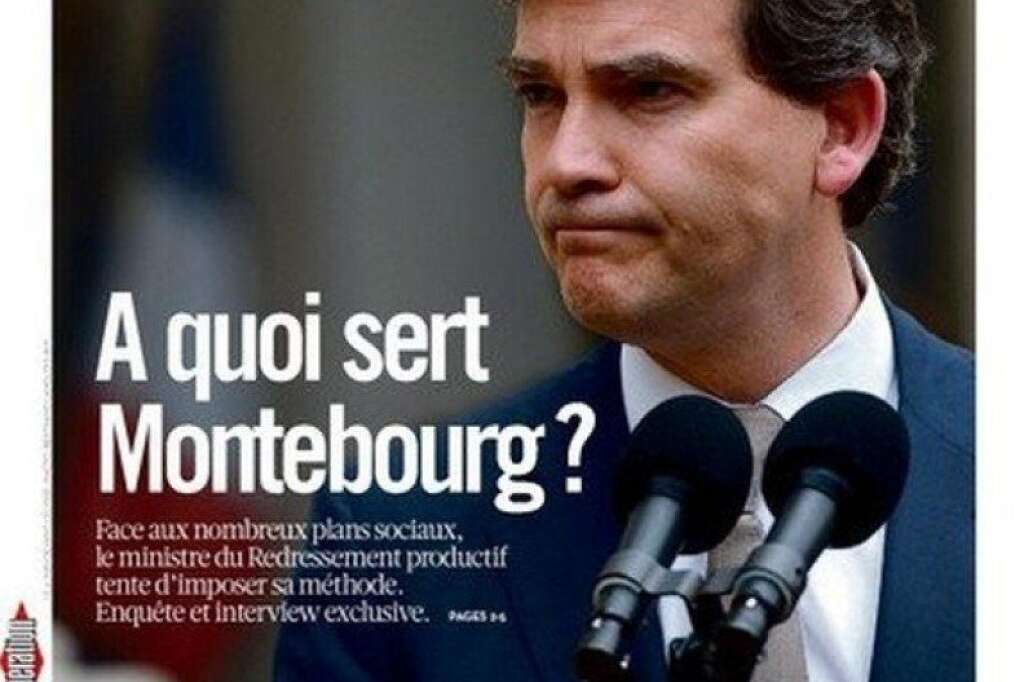 "À quoi sert Montebourg ?", Libération, 24 juillet - Au coeur de l'été, <em>Libé</em> n'y va pas avec des pincettes, s'interrogeant sur le rôle du ministre du Redressement productif, qui doit alors faire face à plusieurs plans sociaux.