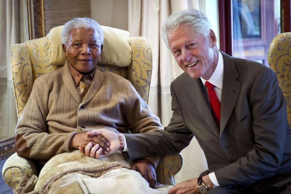 Avec Bill Clinton en 2012 -