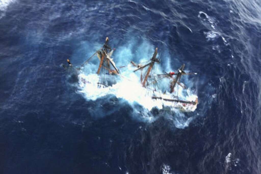 Le HMS Bounty coulé par Sandy -