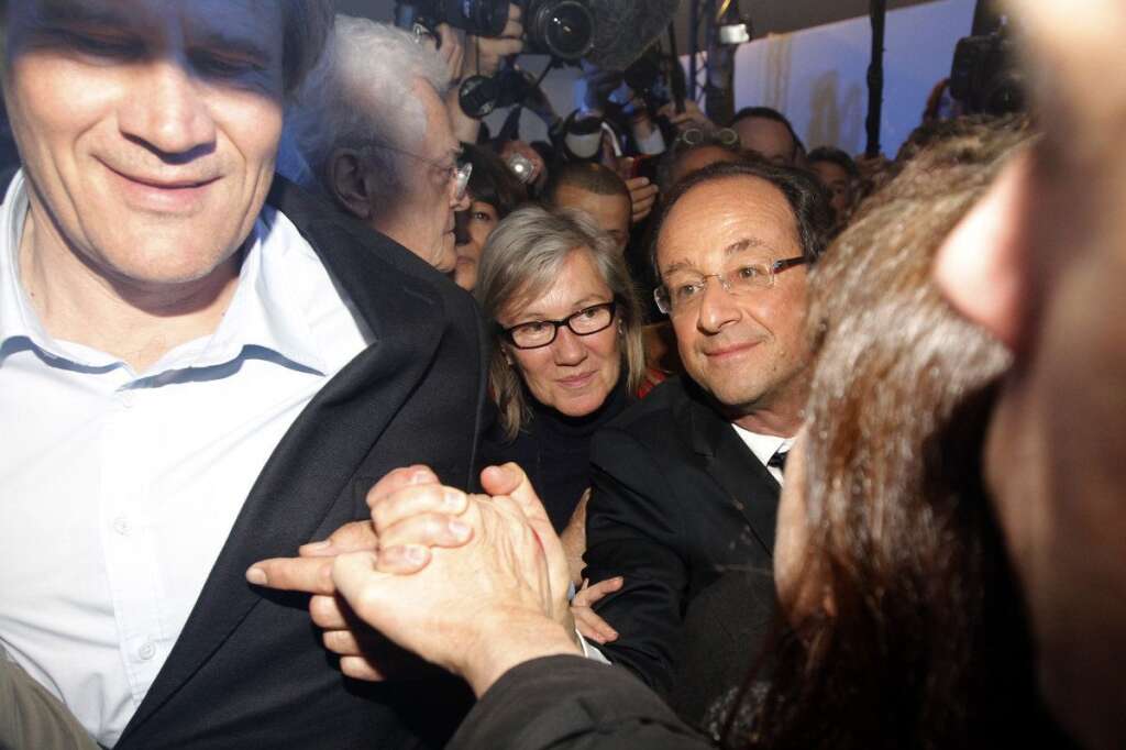 Hollande à son arrivée à Bastille -