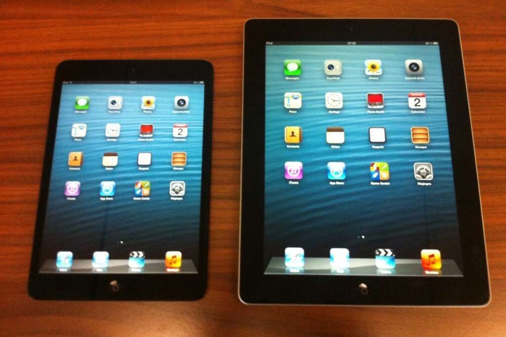 Comparatif iPad mini / iPad 4 -